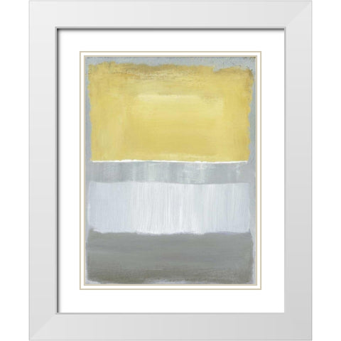 Half Light I White Modern Wood Framed Art Print with Double Matting by Gold, Caroline