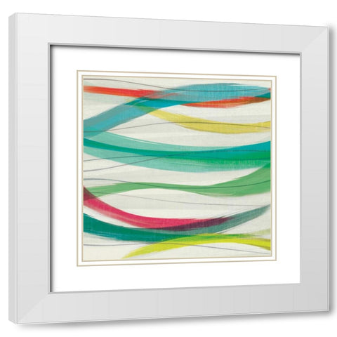 Heatwave II White Modern Wood Framed Art Print with Double Matting by Venter, Tandi