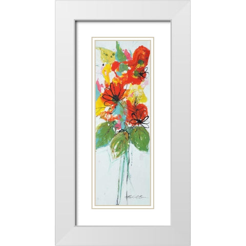 Sensations II White Modern Wood Framed Art Print with Double Matting by Barnes, Natasha