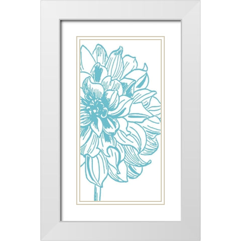 Simplicity II White Modern Wood Framed Art Print with Double Matting by Berg, Sabine