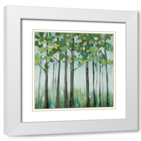 Tranquil View I White Modern Wood Framed Art Print with Double Matting by Vindedzis, Rita