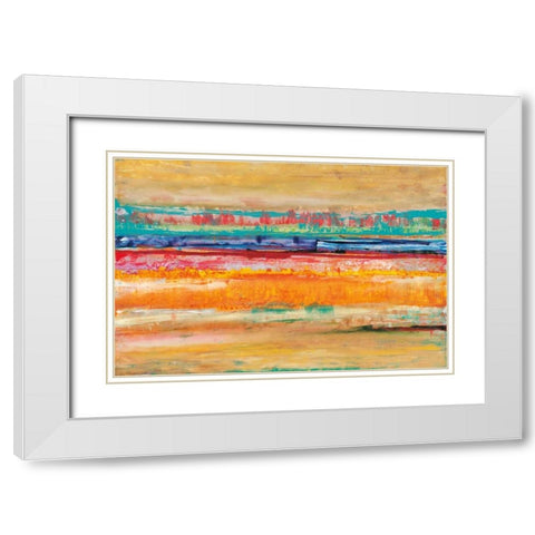 Sunclipse White Modern Wood Framed Art Print with Double Matting by Jones, Cy