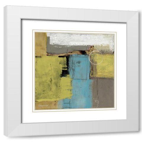 Houseblend I White Modern Wood Framed Art Print with Double Matting by Cardenas, Jason