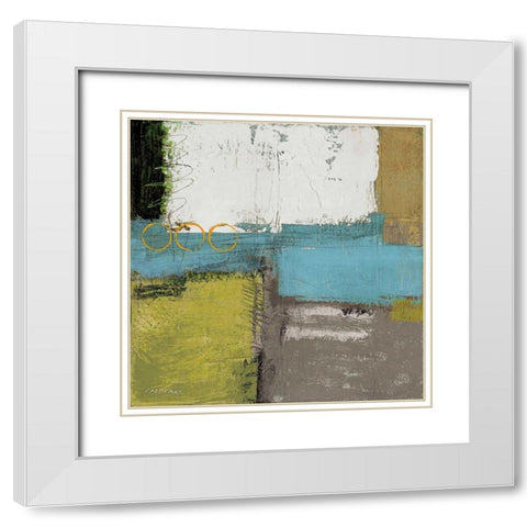 Houseblend II White Modern Wood Framed Art Print with Double Matting by Cardenas, Jason