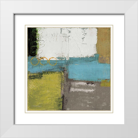 Houseblend II White Modern Wood Framed Art Print with Double Matting by Cardenas, Jason