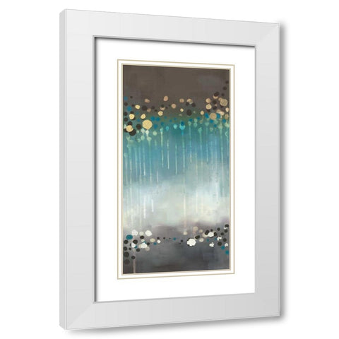 Spot of Rain I White Modern Wood Framed Art Print with Double Matting by Maitland, Laurie