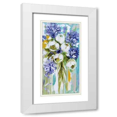 Summer Glow White Modern Wood Framed Art Print with Double Matting by Brooks, Amanda J.