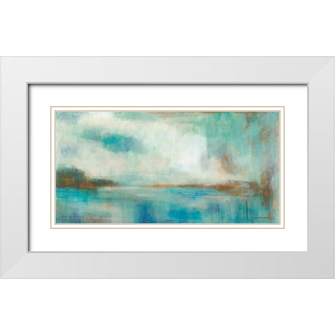 A Familiar Light White Modern Wood Framed Art Print with Double Matting by Parker, Karen Lorena