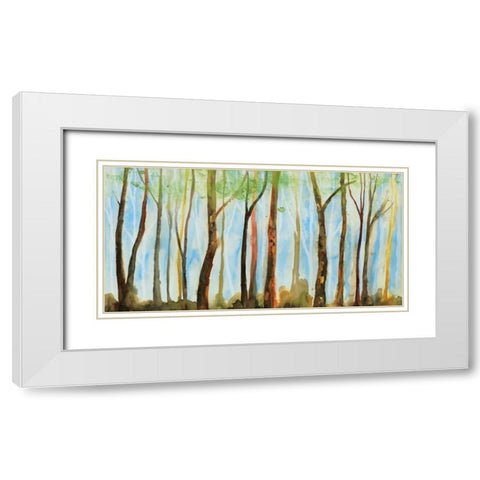 The Breeze White Modern Wood Framed Art Print with Double Matting by Fontaine, Stephanie