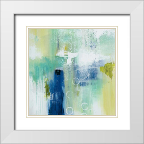 Swept Off My Feet I White Modern Wood Framed Art Print with Double Matting by Hawkins, Julie