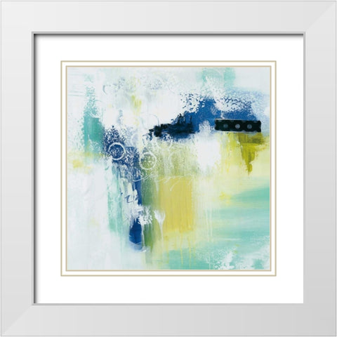 Swept Off My Feet II White Modern Wood Framed Art Print with Double Matting by Hawkins, Julie