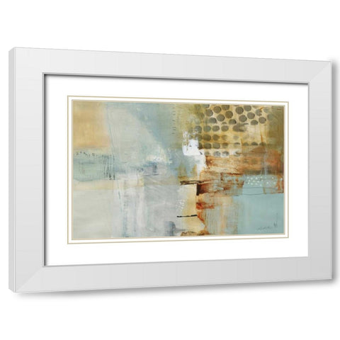 A Million Times Apart White Modern Wood Framed Art Print with Double Matting by Barnes, Natasha