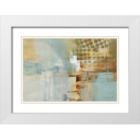 A Million Times Apart White Modern Wood Framed Art Print with Double Matting by Barnes, Natasha