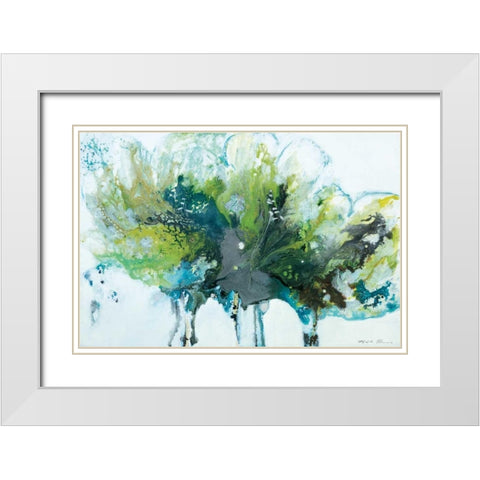 Imperial Frost White Modern Wood Framed Art Print with Double Matting by Barnes, Natasha