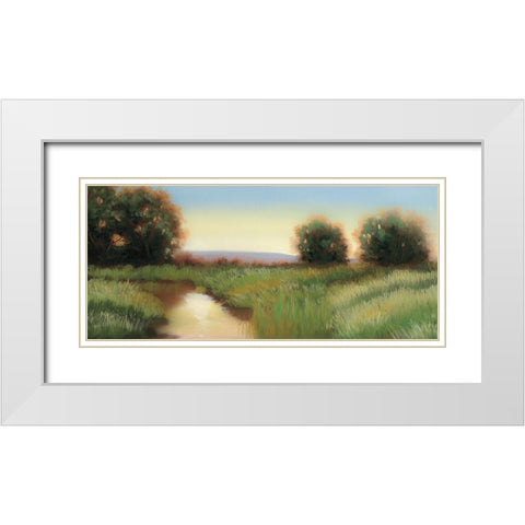 Suns Up White Modern Wood Framed Art Print with Double Matting by Peterson, Julie