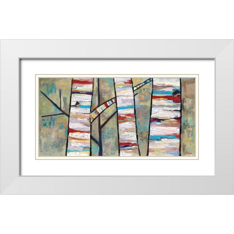 Converse White Modern Wood Framed Art Print with Double Matting by Swider, Staci