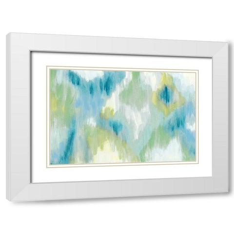 Energetic  White Modern Wood Framed Art Print with Double Matting by Vindedzis, Rita
