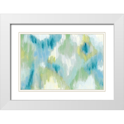 Energetic  White Modern Wood Framed Art Print with Double Matting by Vindedzis, Rita