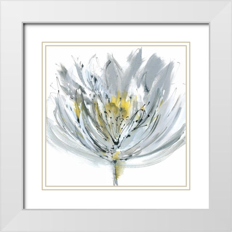 Le Grand Posy White Modern Wood Framed Art Print with Double Matting by Meyers, Rebecca