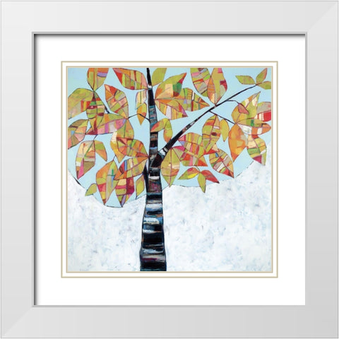 Over Our Heads White Modern Wood Framed Art Print with Double Matting by Swider, Staci