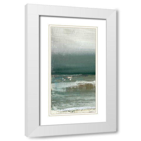 Shallows I White Modern Wood Framed Art Print with Double Matting by Gold, Caroline
