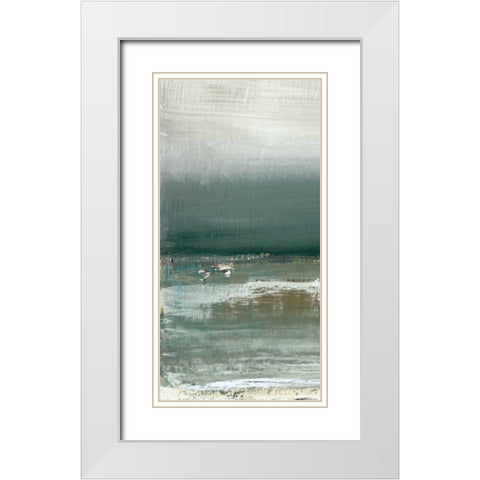 Shallows I White Modern Wood Framed Art Print with Double Matting by Gold, Caroline
