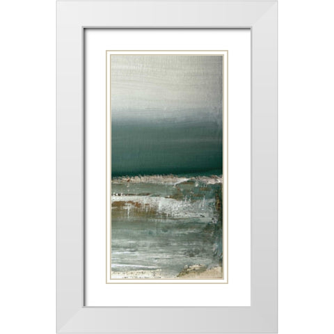 Shallows II White Modern Wood Framed Art Print with Double Matting by Gold, Caroline