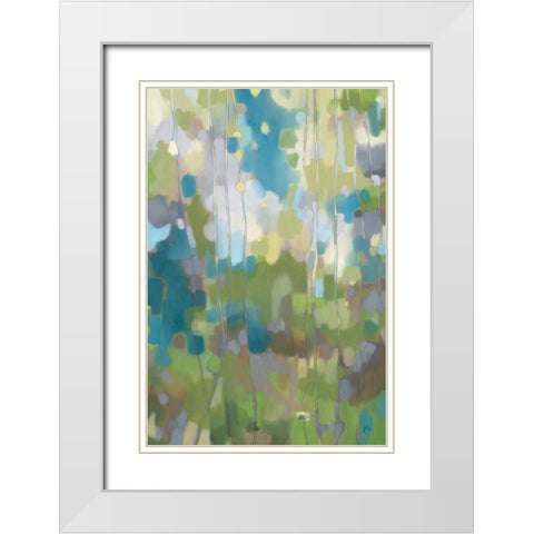 Wistful White Modern Wood Framed Art Print with Double Matting by Weber, Jennifer