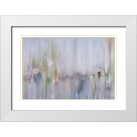 Infinte Reflections White Modern Wood Framed Art Print with Double Matting by Ellens, Jacqueline