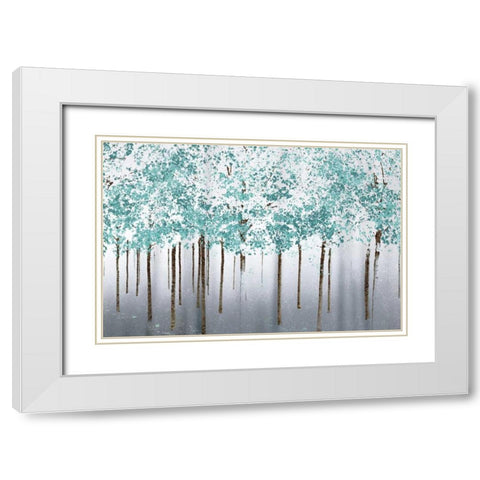 Into the Woods White Modern Wood Framed Art Print with Double Matting by Pelkey, Marvin