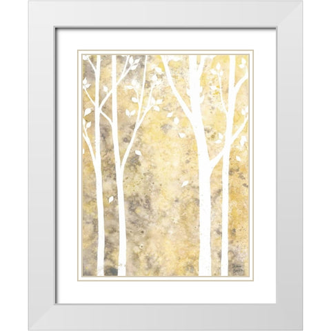 Simple State I White Modern Wood Framed Art Print with Double Matting by Banks, Debbie
