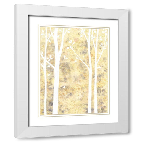 Simple State II White Modern Wood Framed Art Print with Double Matting by Banks, Debbie