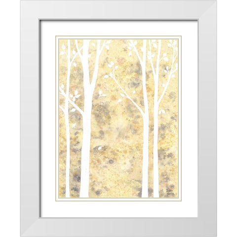 Simple State II White Modern Wood Framed Art Print with Double Matting by Banks, Debbie