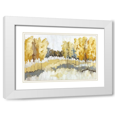 Grasslands White Modern Wood Framed Art Print with Double Matting by Ellens, Jacqueline