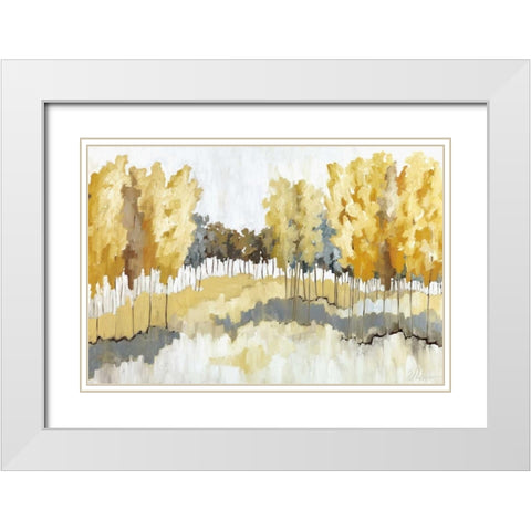 Grasslands White Modern Wood Framed Art Print with Double Matting by Ellens, Jacqueline