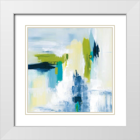 Start To Forget White Modern Wood Framed Art Print with Double Matting by Hawkins, Julie