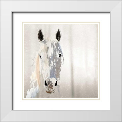 Sage White Modern Wood Framed Art Print with Double Matting by Pelkey, Marvin