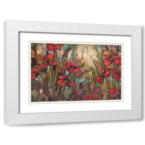 Opal White Modern Wood Framed Art Print with Double Matting by Heath, Crystal