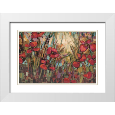 Opal White Modern Wood Framed Art Print with Double Matting by Heath, Crystal