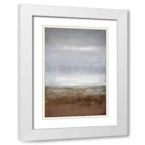 Everglades White Modern Wood Framed Art Print with Double Matting by Gold, Caroline