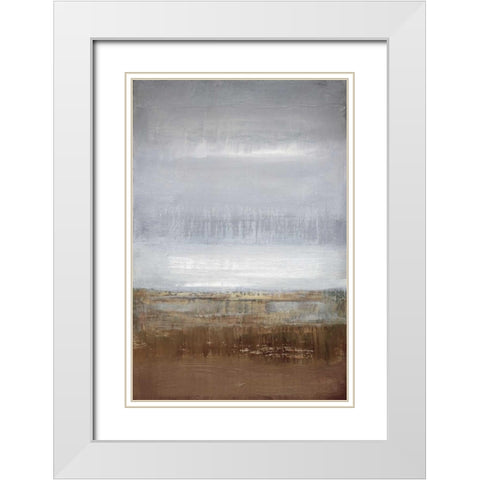 Everglades White Modern Wood Framed Art Print with Double Matting by Gold, Caroline