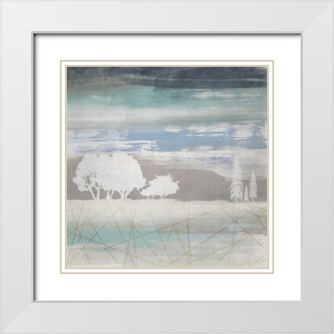 From the Earth II White Modern Wood Framed Art Print with Double Matting by Duncan-He, Louis