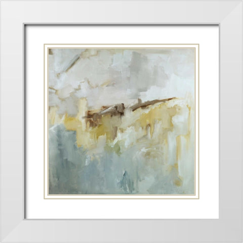 Time Passes White Modern Wood Framed Art Print with Double Matting by Ellens, Jacqueline