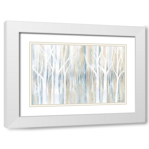 Mystical Woods White Modern Wood Framed Art Print with Double Matting by Banks, Debbie