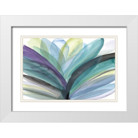 Blooming Glory White Modern Wood Framed Art Print with Double Matting by Meyers, Rebecca