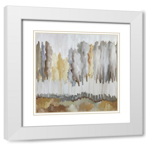 Edge of the Field White Modern Wood Framed Art Print with Double Matting by Ellens, Jacqueline