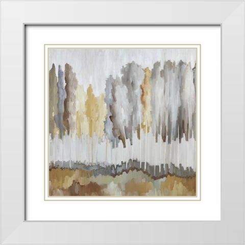Edge of the Field White Modern Wood Framed Art Print with Double Matting by Ellens, Jacqueline