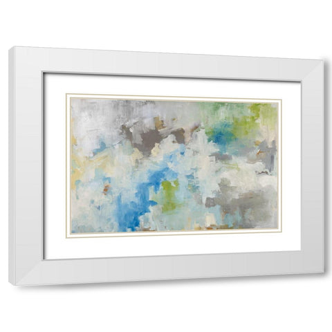 High Seas White Modern Wood Framed Art Print with Double Matting by Ellens, Jacqueline