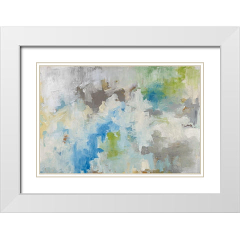 High Seas White Modern Wood Framed Art Print with Double Matting by Ellens, Jacqueline