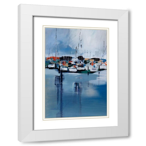Docked White Modern Wood Framed Art Print with Double Matting by Fitsimmons, A.